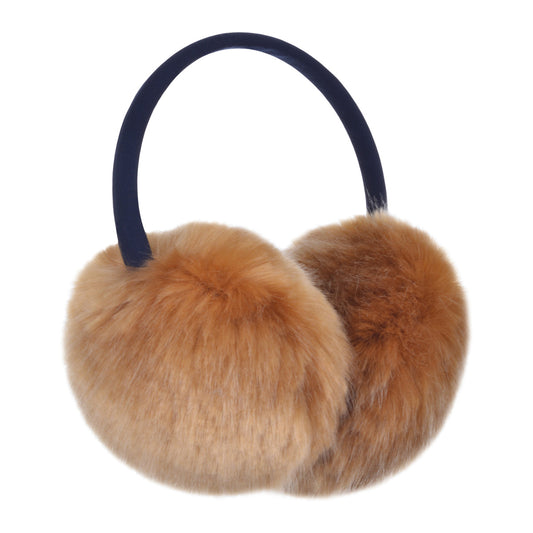 Girl's Faux Fur Earmuffs in Toffee