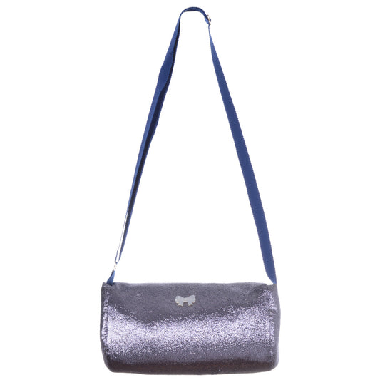 Girl's Bow Bag in Blue Smoke