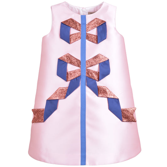 Origami Ribbon Shift Dress