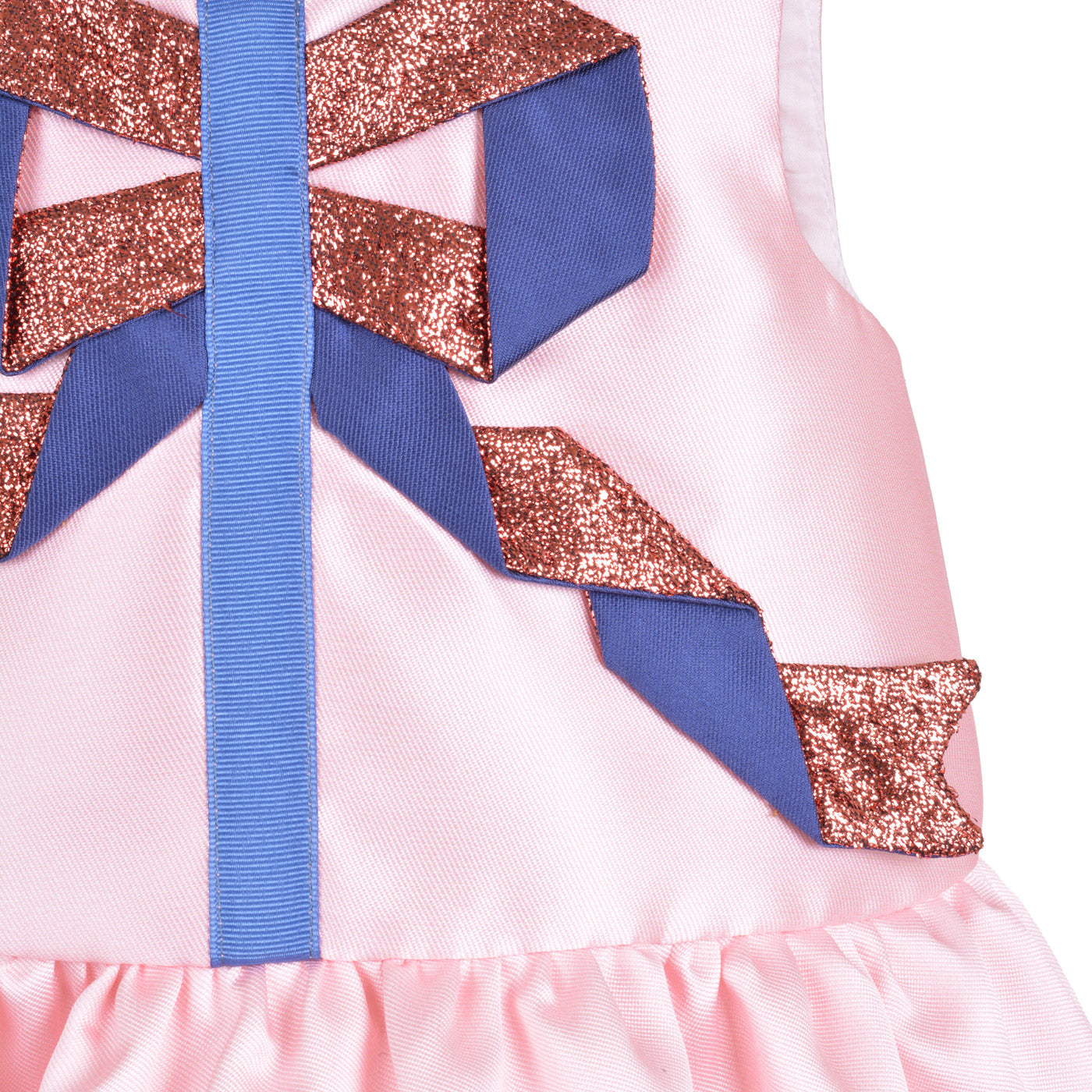 Origami Ribbon Peplum Dress & Bloomers