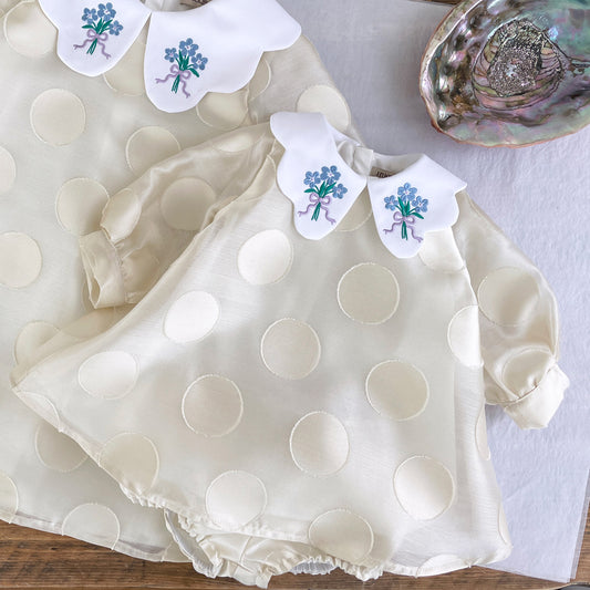 Long Sleeved Shift Dress & Bloomers