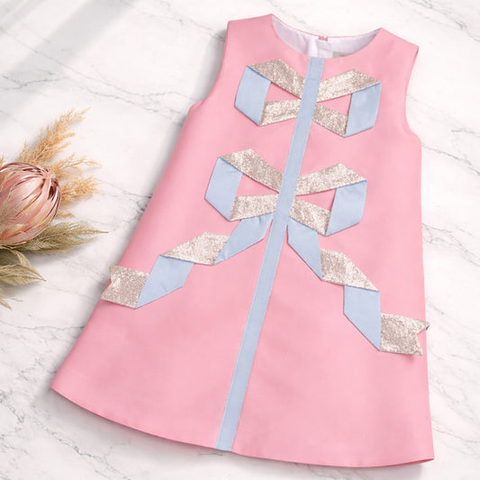 Origami Ribbon Shift Dress