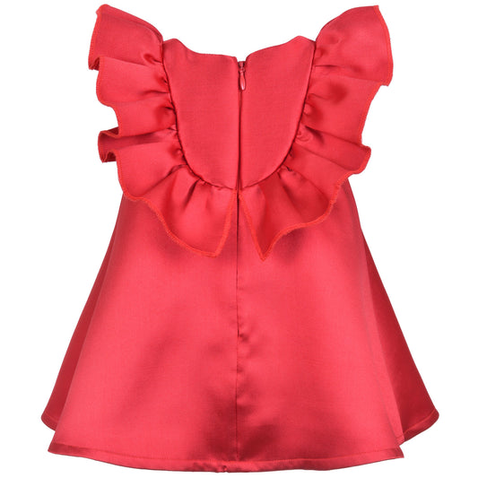 Ruffle Bib Trapeze Dress & Bloomers