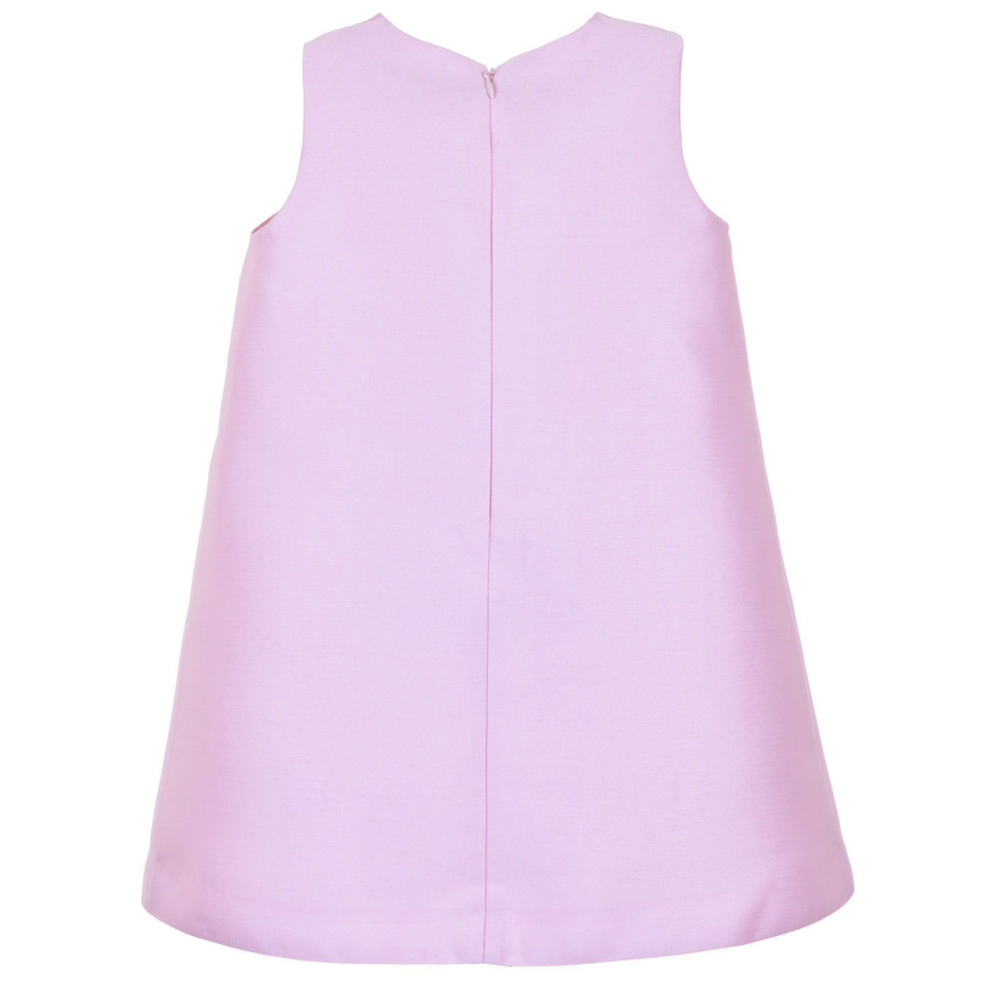 Girl's Guilded Bow Shift Dress in Sugared Almond