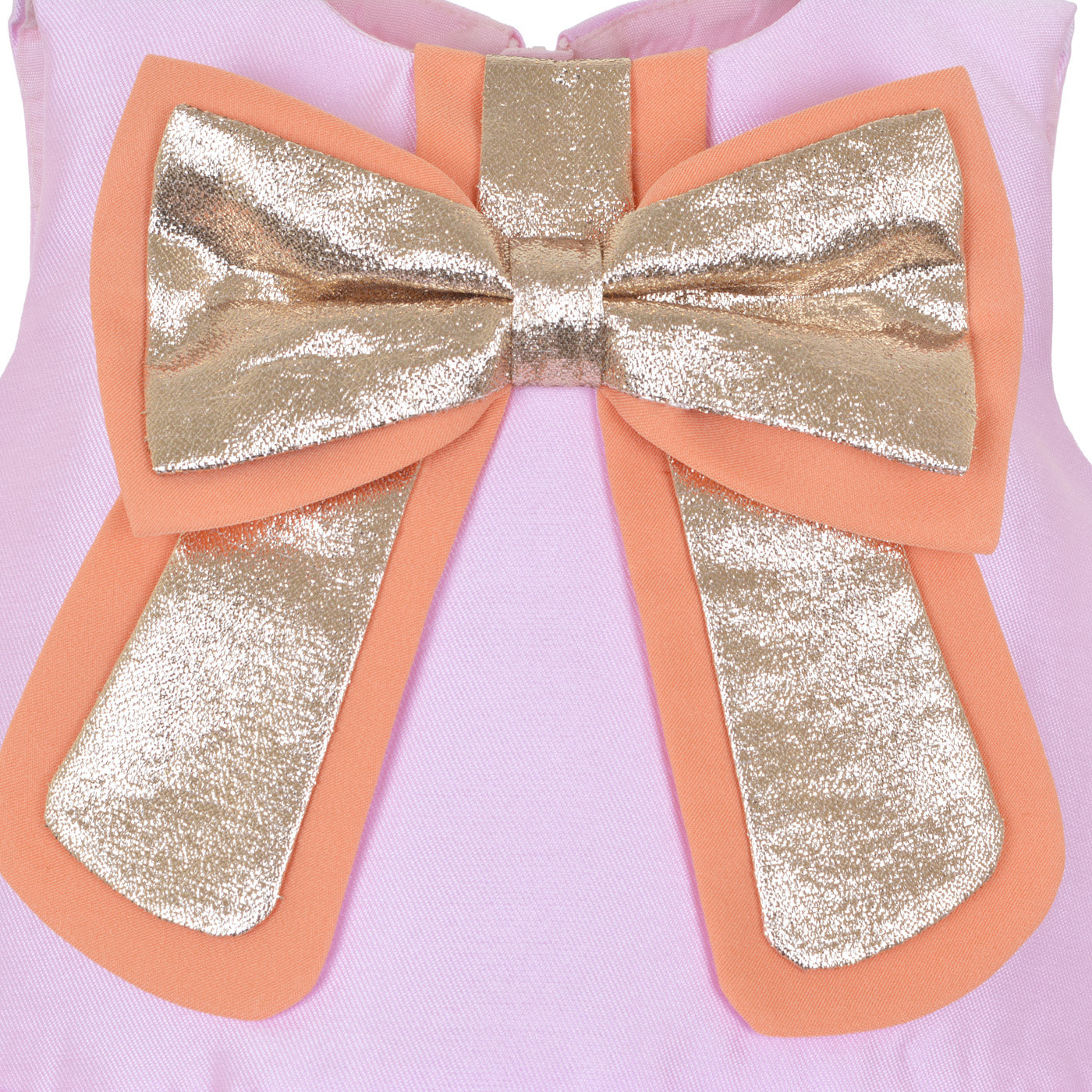 Baby's Guilded Bow Shift Dress & Bloomers
