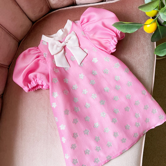 Puff Sleeve Shift Dress