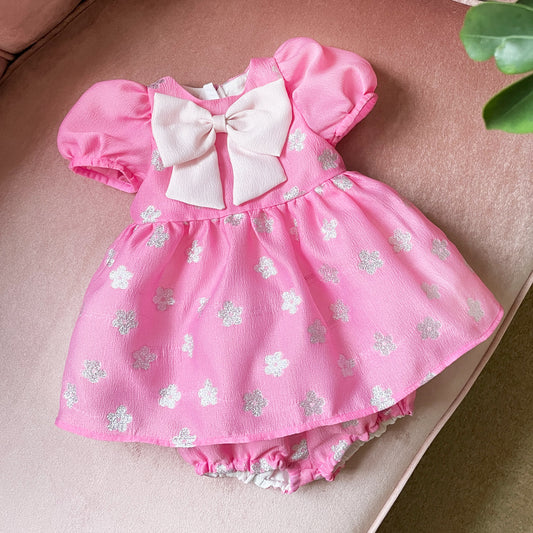 Puff Sleeve Bodice Dress & Bloomers