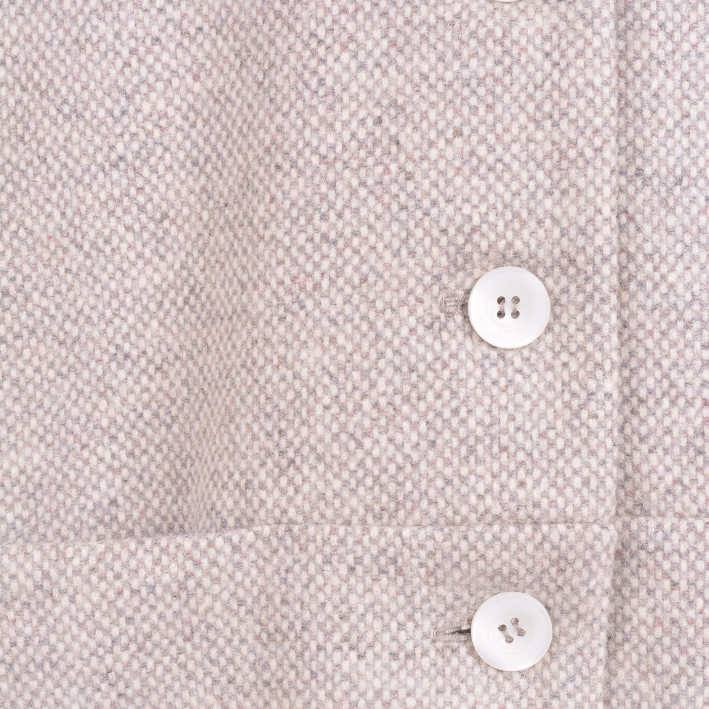 Girl's Scalloped Collar Coat in Heather Grey