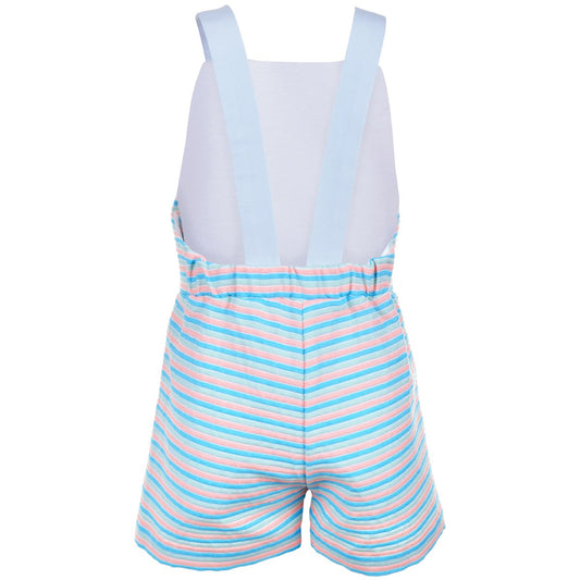 Girl's Beach Stripe Romper