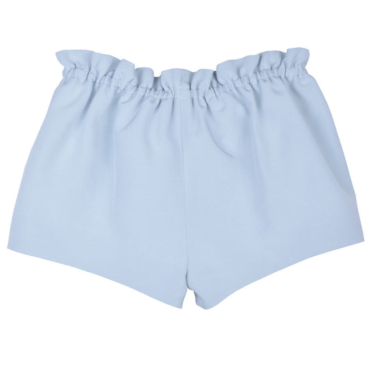 Baby's Gathered Bow Shorts in Powder Blue