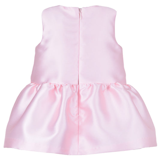 Baby's Guilded Bow Dress & Bloomers in Rose