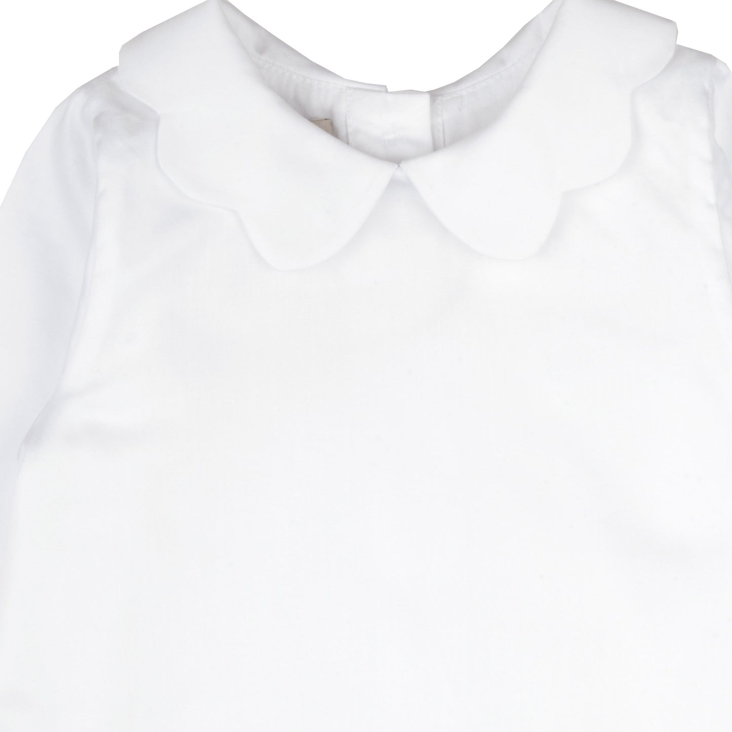 Baby's Scalloped Collar Blouse in Snow