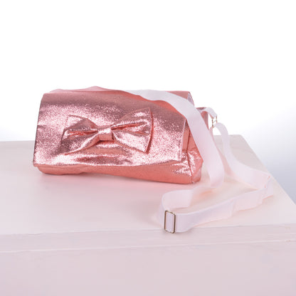 Girl's Bow Bag in Copper