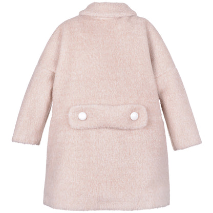 Girl's Teddy Bear Coat in Biscuit