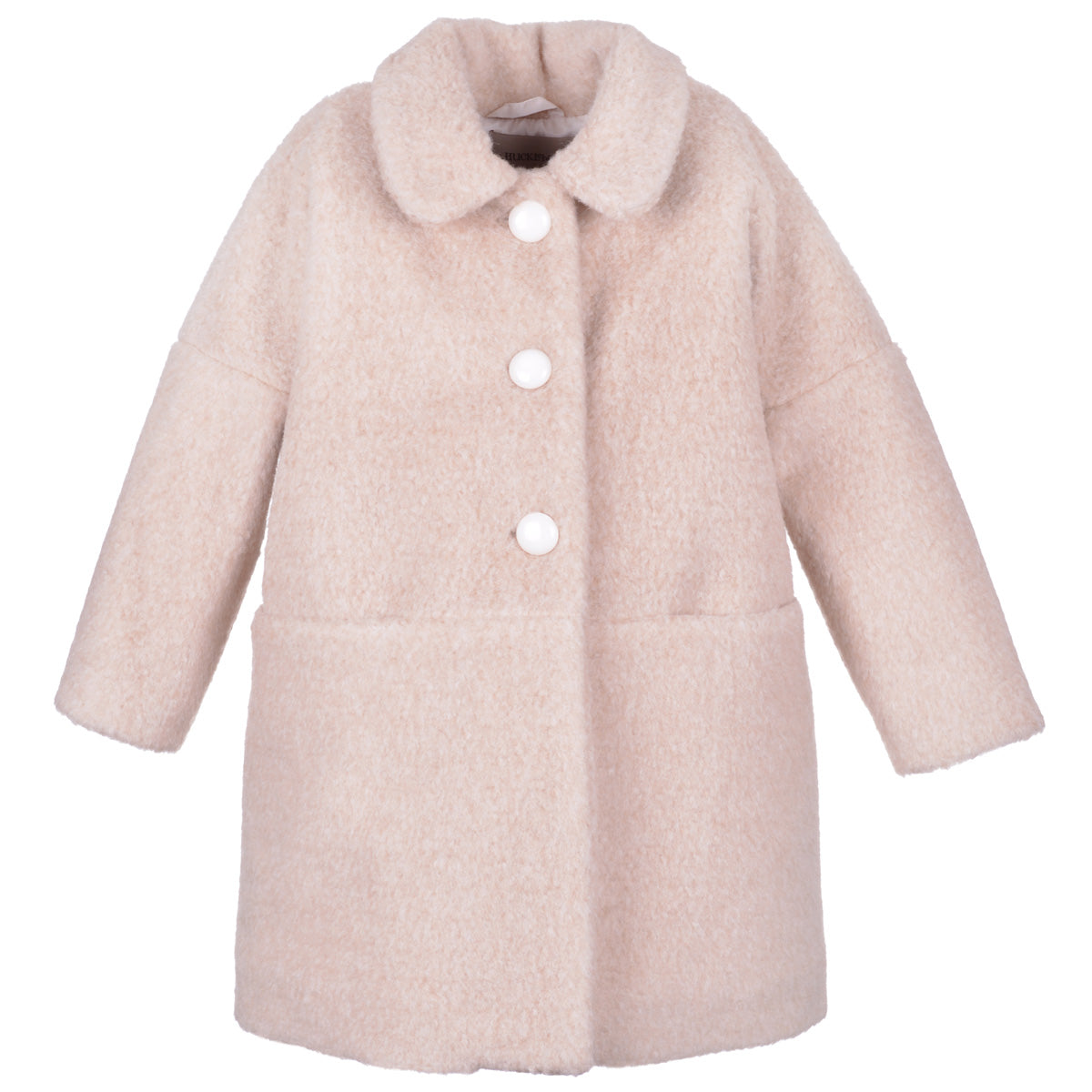 Girl's Teddy Bear Coat in Biscuit