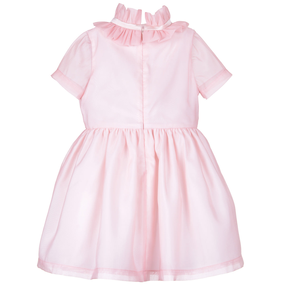 Girl's Multi Bow Bodice Dress in Petal Pink
