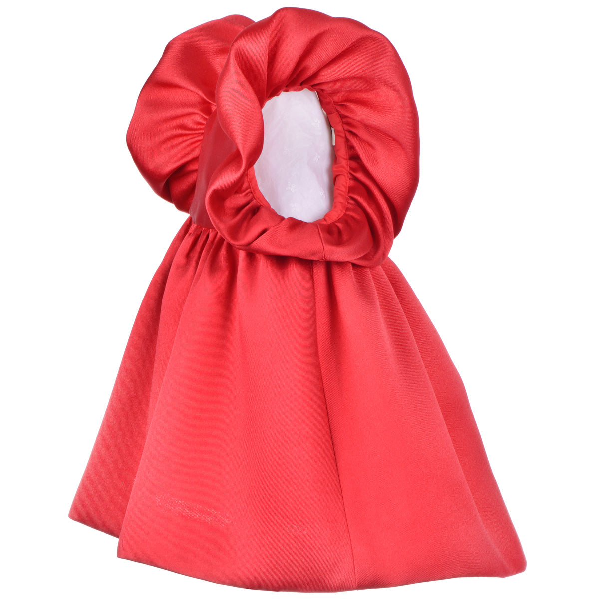Baby's Twisted Sleeve High Low Dress & Bloomers in Cherry