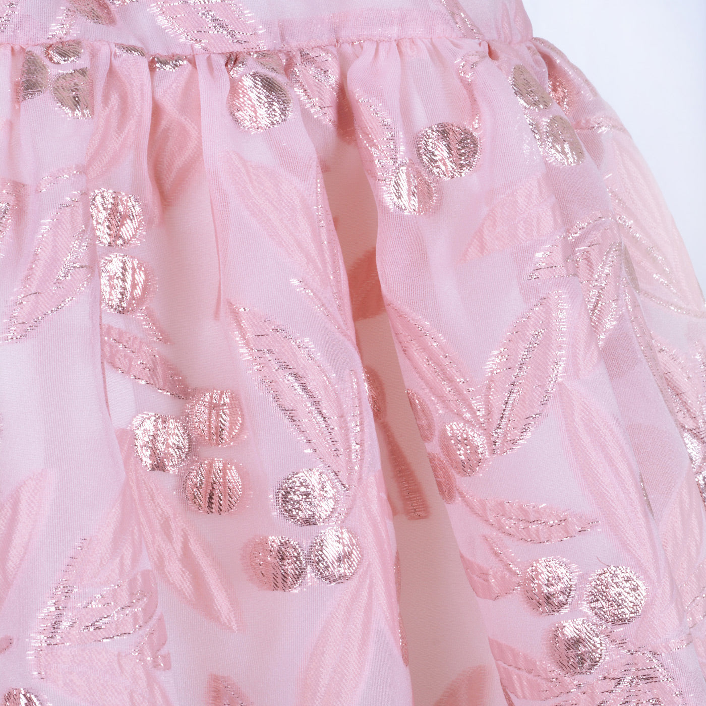 Girl's Tiered Midi Bodice Dress in Dusky Rose
