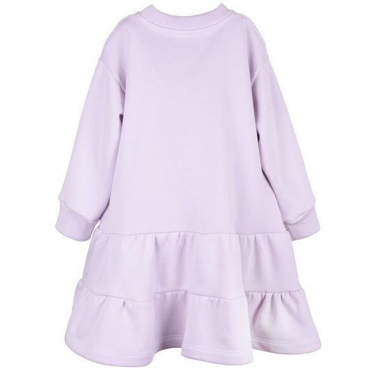 Girl's Sweatshirt Dress in Pale Lavender