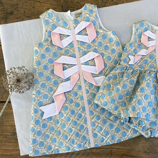 Origami Ribbon Shift Dress