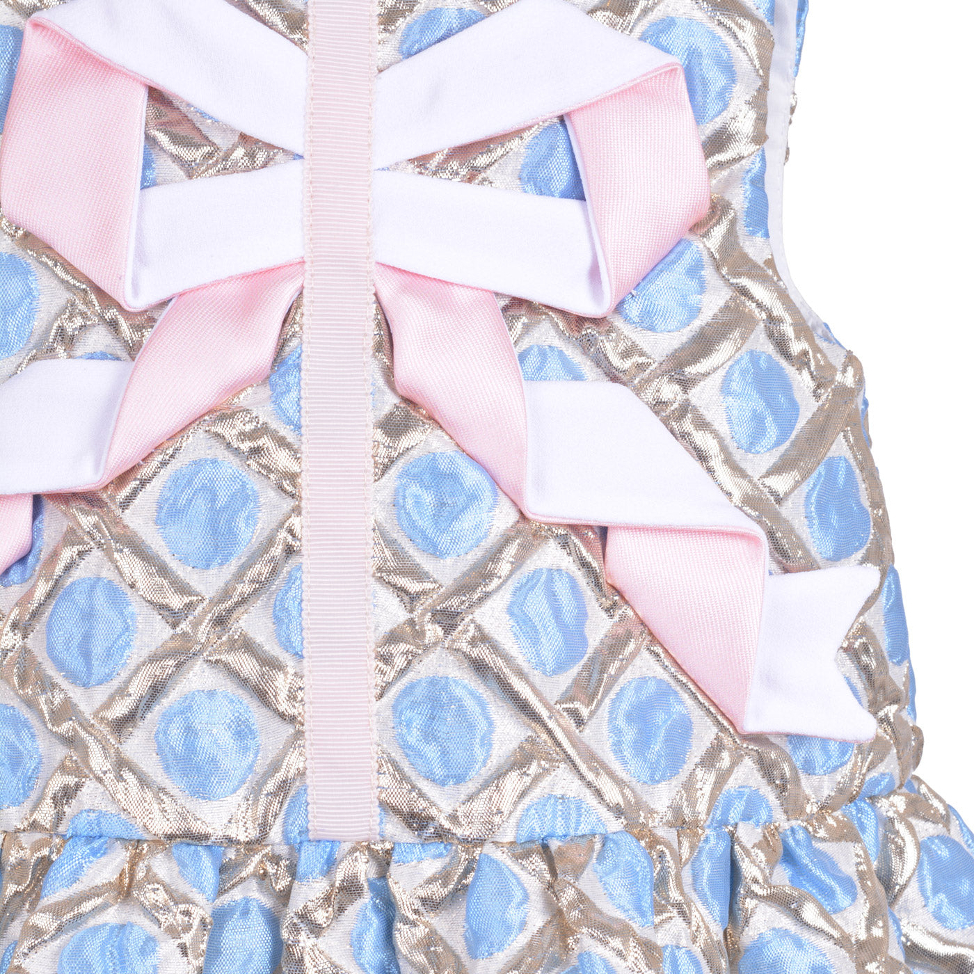 Origami Ribbon Peplum Dress & Bloomers