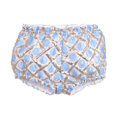 Origami Ribbon Peplum Dress & Bloomers