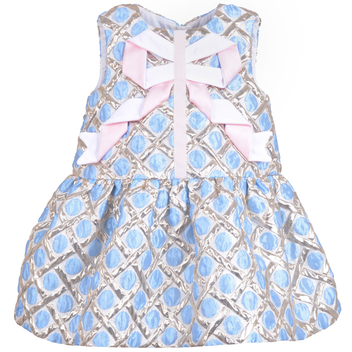Origami Ribbon Peplum Dress & Bloomers