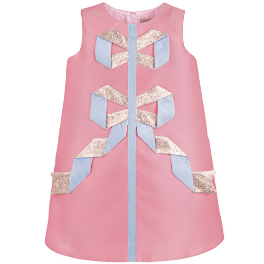 Origami Ribbon Shift Dress