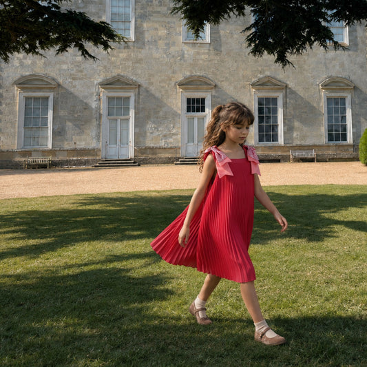 Pleated Trapeze Dress