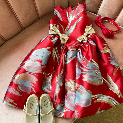 Gathered Hip Midi Dress