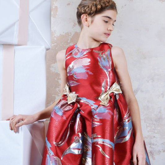 Gathered Hip Midi Dress