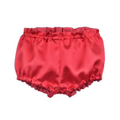 Ruffle Bib Trapeze Dress & Bloomers