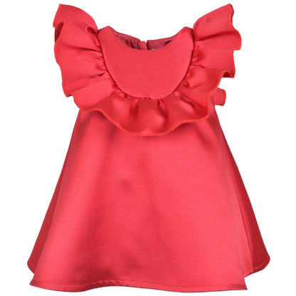Ruffle Bib Trapeze Dress & Bloomers