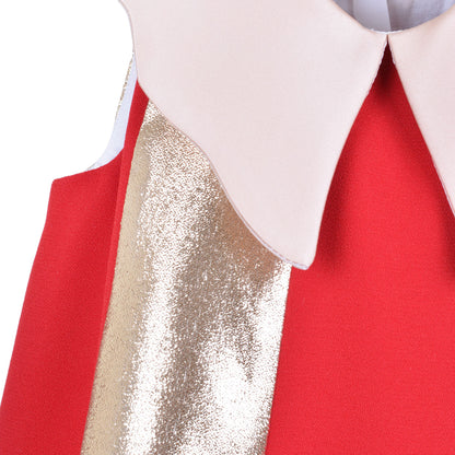 Candy Cane Trapeze Dress & Bloomers