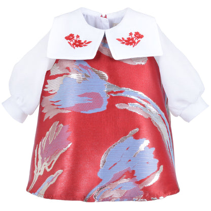 Long Sleeved Shift Dress & Bloomers