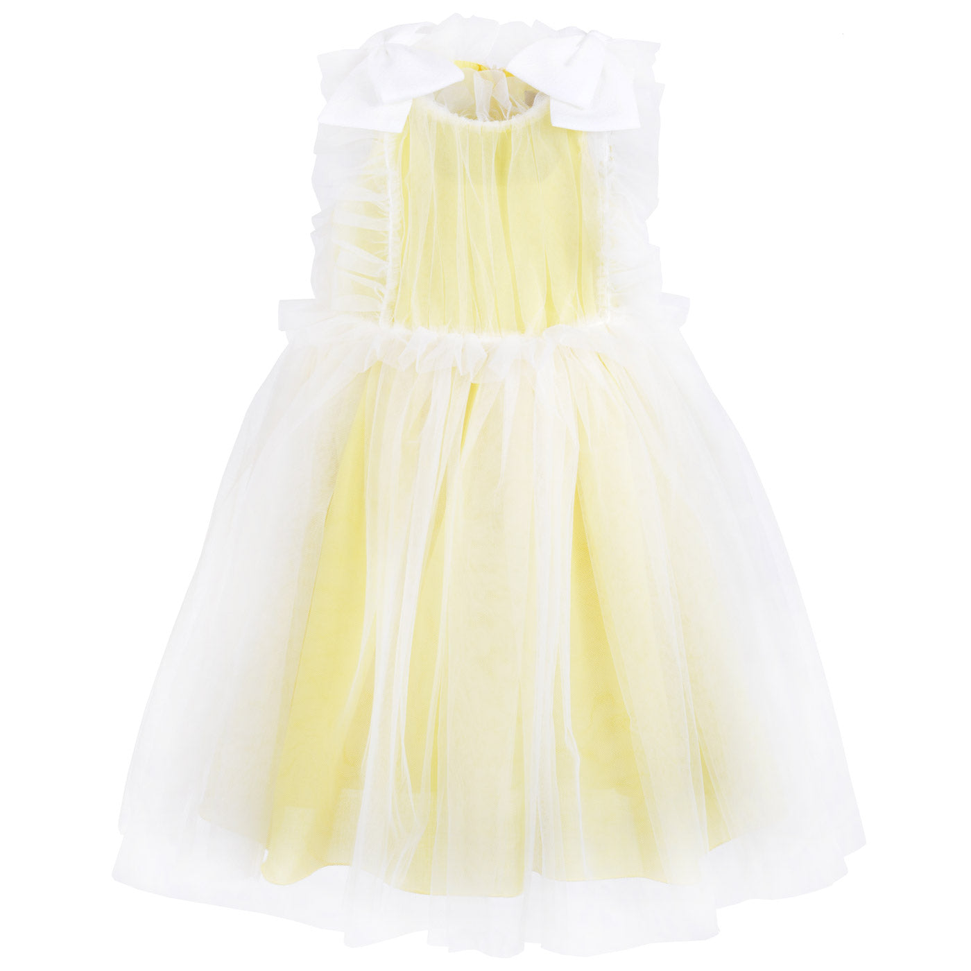 Girl's Ruffle Midi Dress in Primrose