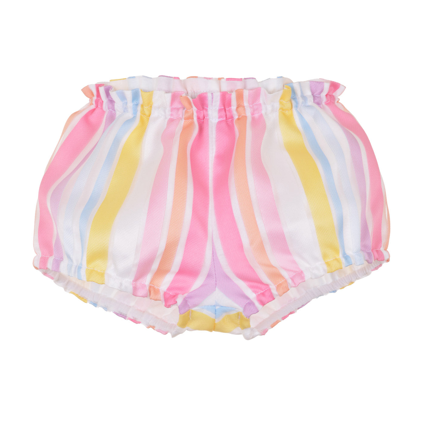 Baby's Puff Sleeve Bodice Dress & Bloomers in Multi