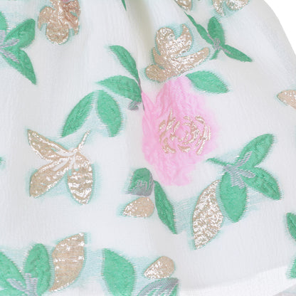 Baby's Puff Sleeve Bodice Dress & Bloomers