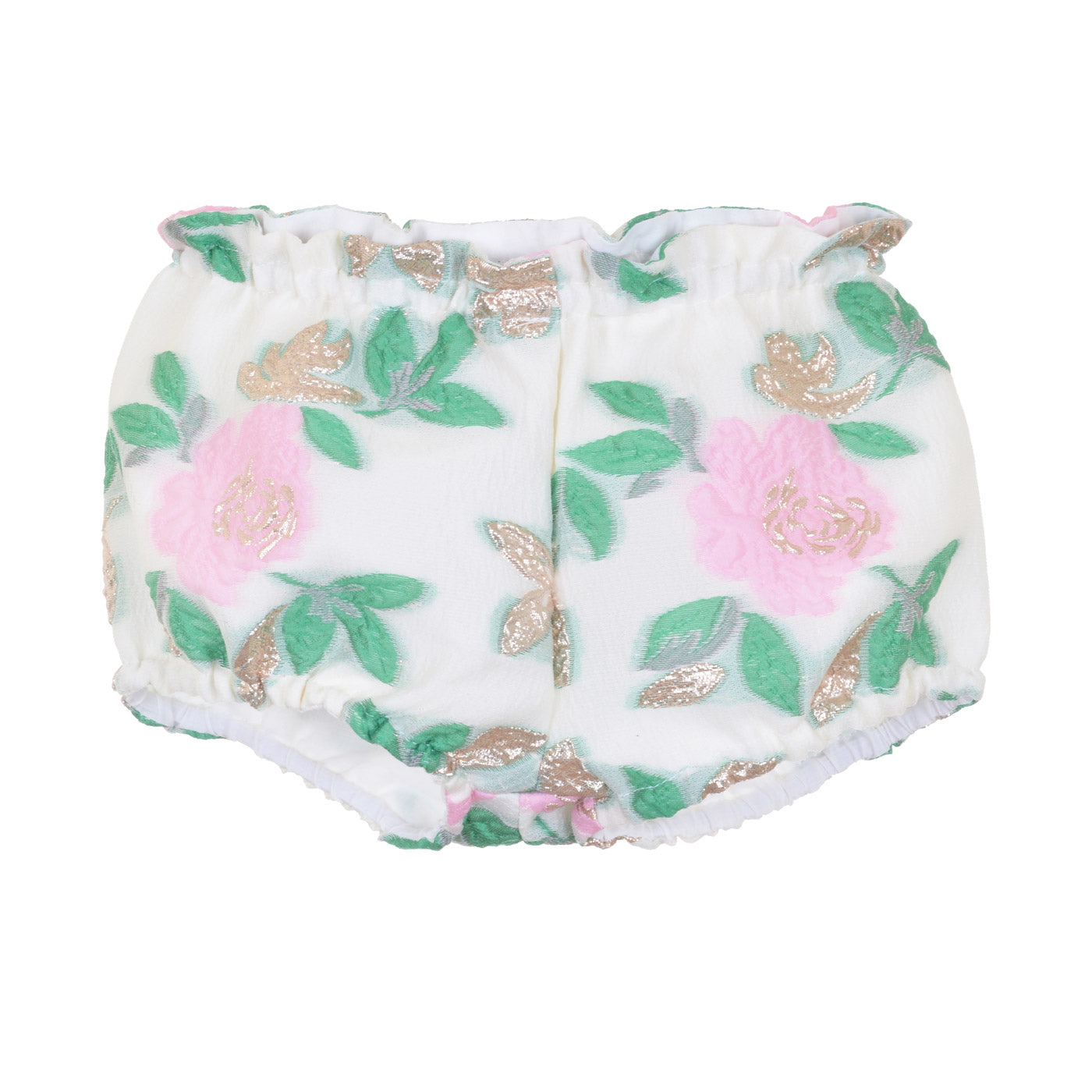 Baby's Puff Sleeve Bodice Dress & Bloomers