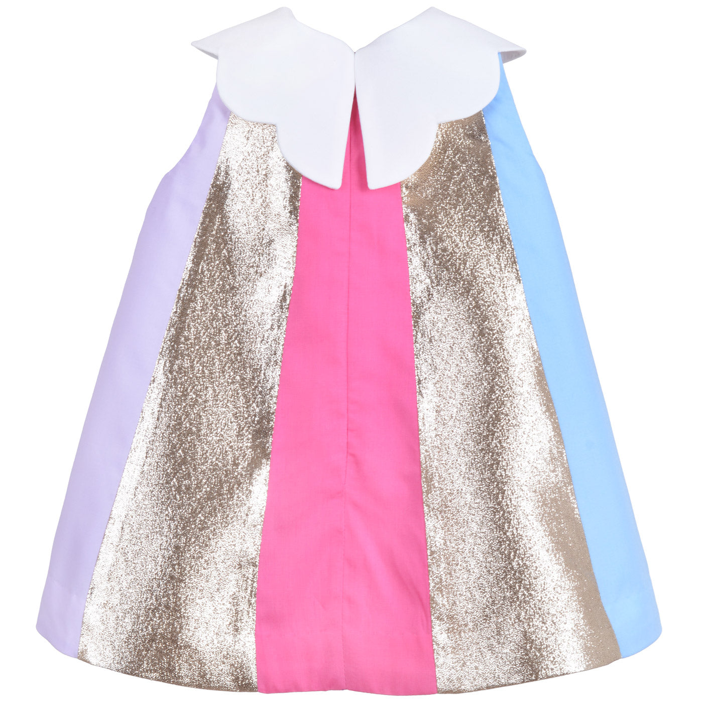 Baby's Rainbow Trapeze Dress & Bloomers in Multi