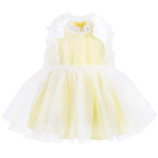 Baby's Ruffle Midi Dress & Bloomers in Primrose