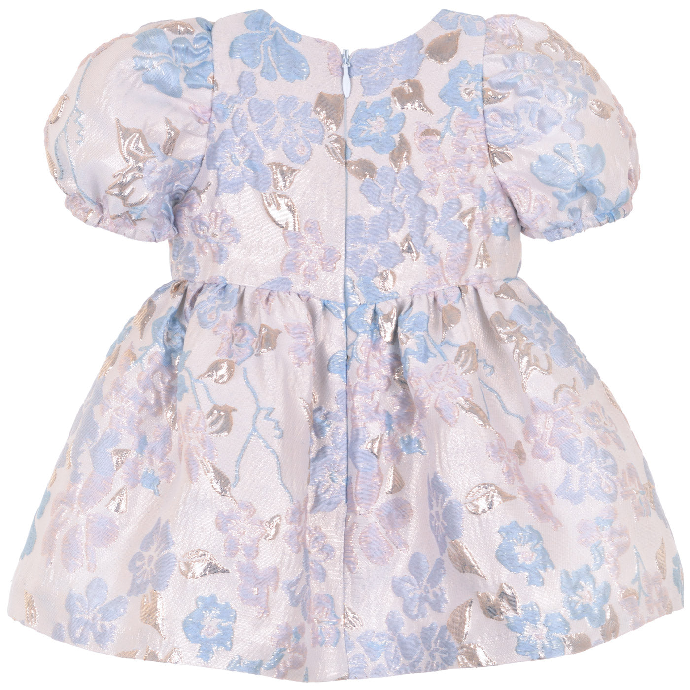 Baby's Puff Sleeve Bodice Dress & Bloomers
