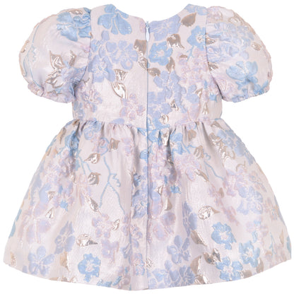 Baby's Puff Sleeve Bodice Dress & Bloomers