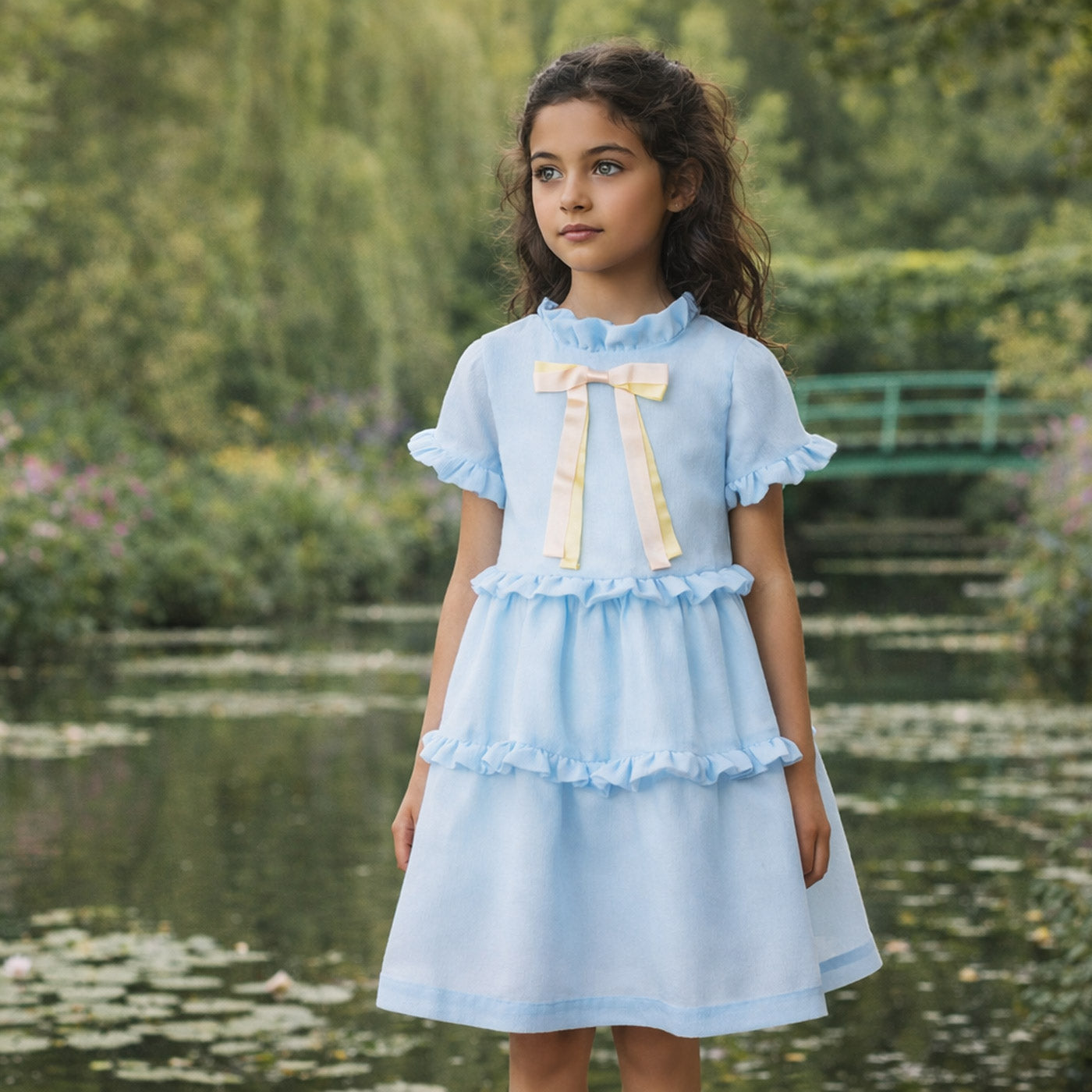 Layered Ruffle Bodice Dress