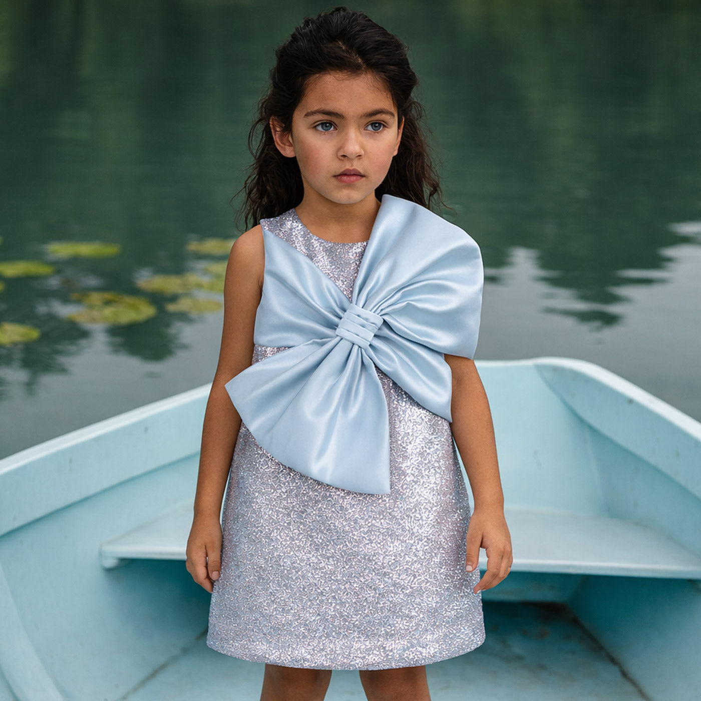 Giant Bow Shift Dress