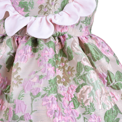 Scalloped Ruffle Bodice Dress