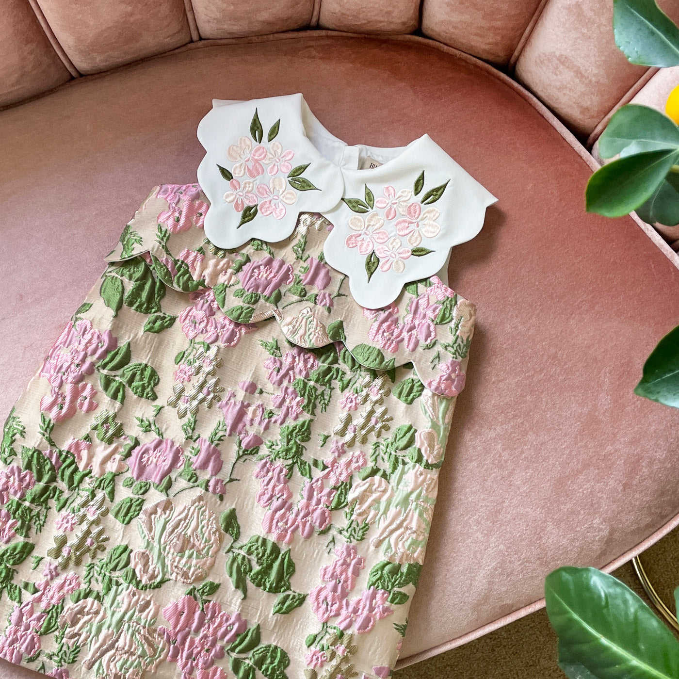 Scalloped Shift Dress