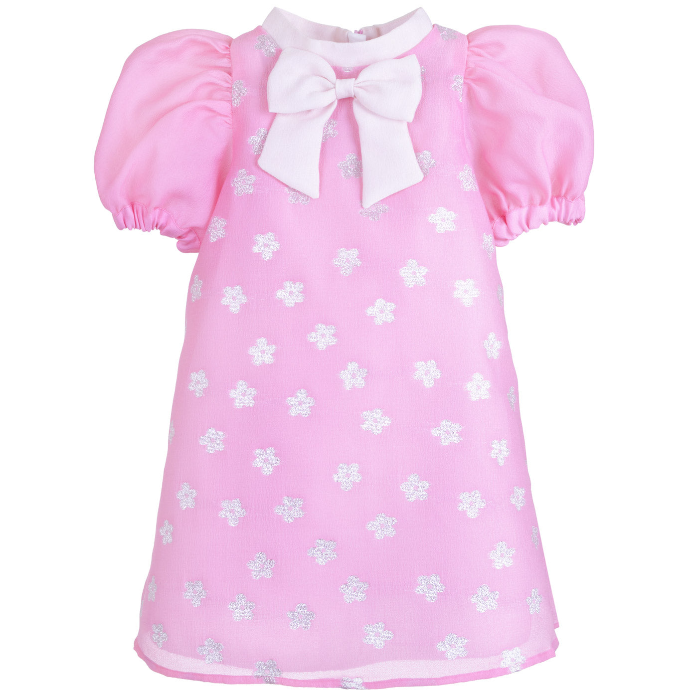 Puff Sleeve Shift Dress