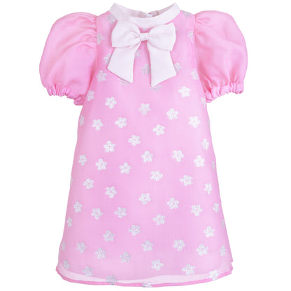 Puff Sleeve Shift Dress