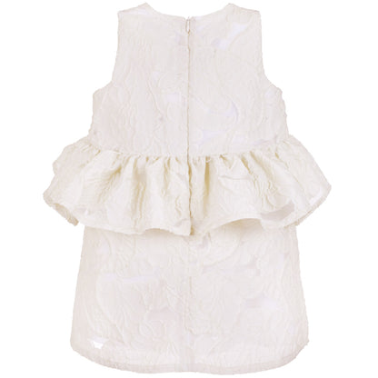 Pinwheel Peplum Shift Dress